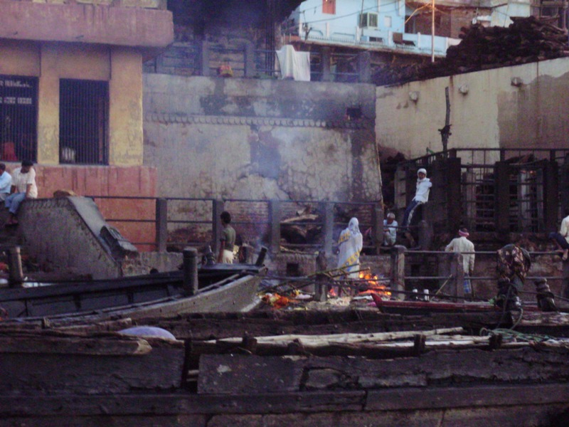Manikarnika - burning ghat in Varanasi