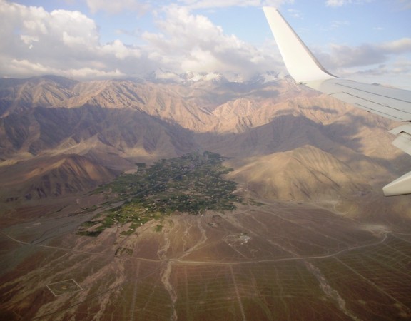 landing in Leh
