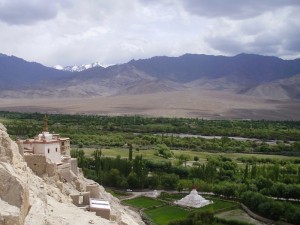 view from Shey monastery