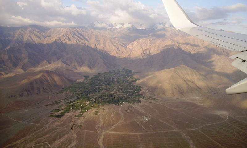 landing in Leh