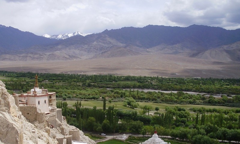 view from Shey monastery