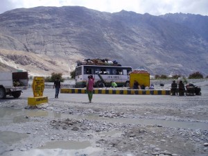 flat tire, nubra valley