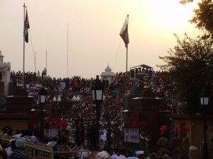 India Pakistan border crossing ceremony