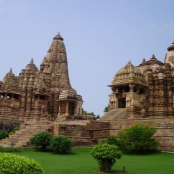 Khajuraho temples with erotic kamasutra carvings