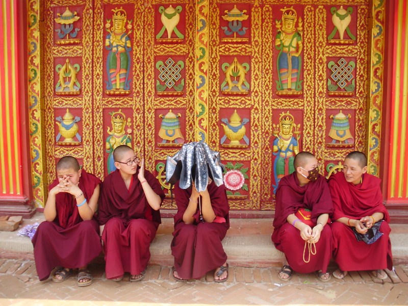 monks in nepal