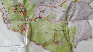 Map of Mavrovo national park