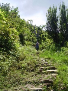 hiking to shanti stupa, pokhara
