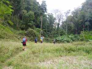trek and caving in thailand